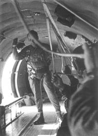 Mr. Foršt instructs on parachuting descents
