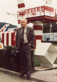 Bohuslav Strejc on business trip in Brno (1975?)