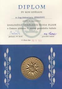 The Honored Inventor of Škoda Pilsner 1982