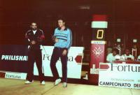 Mistrovství světa v Barceloně 1985. Jiří Beran s vítězem, francouzem Boise
