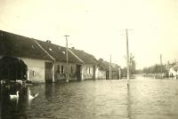 Floods in Mušov in 1942