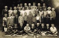 Obecná škola Olbramovice, 1.-2. třída, cca 1938