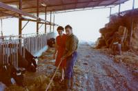 Dov Strauss in his farm, 70ies