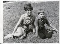 With her son Vladimír