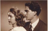 Brod with his wife in 1952