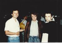 With P. Filip Stajner in the United States, cca 1990