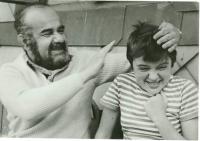 Pavel Bošek with his daughter Olga