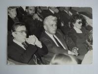 V publiku s Jiřím Horčičkou, Eduardem Cupákem a Josefem Melčem
