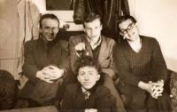 Jaroslav Haidler - photo with his friends 