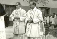 Václav Kelnar (on the right) in Troubky