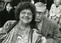 Antonín Kachlík with actress Helena Růžičková