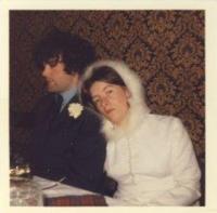 Denise a Peter Beaton, svatební den, Vánoce 1971