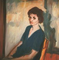 Marie, 1960, 70 x 90 cm, oil painting