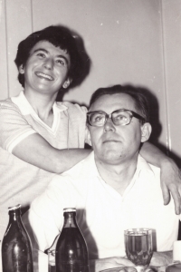 Zděnka Uhlířová with her husband Jiří. 1970's - 1980's