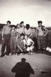 Volunteer Builders' Brigade, Šumava Mountains, 1955 - 1956.