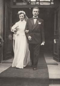 Svatba s Miroslavem Havlůjem, 1950