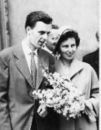 Wedding with Františka Patočková in the 1961