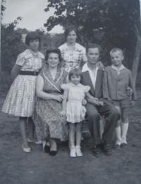 Gizela Boriková with her family