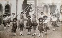 Children Day. The survivor in fron front on the left