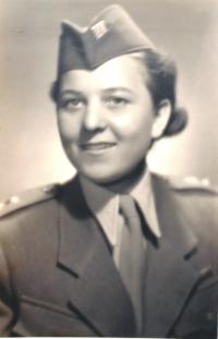Cecílie as a member of Svoboda's Czechoslovak unit