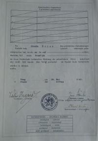 Graduation certificate page 3 - 1942