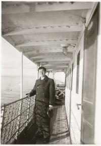 Otec Richard Heim, 1. ledna 1936 na palubě ruské lodi mířící do iránu