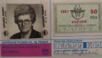 Tram ticket from 1981