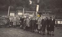 On school trip in the Czech Switzerland, 1944 (Josef Tvrzník - see the arrow)