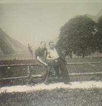 Václav Čechlovský (on the right) in Germany