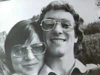 Hana Ryšková (Holcnerová) with a boyfriend in 1978