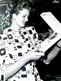 At work in the department store Horník ('Miner') in Ostrava, early 1960s