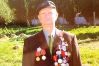Koloman Hamar wearing his badges of honour