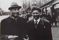 J.M. Dobrodinský with his teacher V. Talich