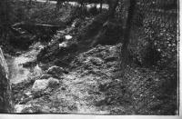 Pád granátu do záhrady Boudovcov v roku 1945 v Litoveli