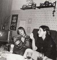 David Kabzan with his mother, c. 1978