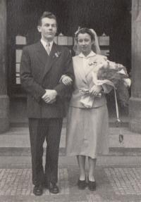 Manželé Eva a Liboš Bubnovi, Praha - Letná 10. 4. 1954