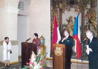 Mrs. Dubovská translates speech from the President of Indonesia I. - 2002