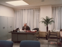 Ludvík Armbruster as the director of the university library, Sophia University, Tokyo, 1984