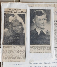 Články v novinách o dětech z Údolí smrti u Dukelského průsmyku, které díky Květoslavě Bartoňové v roce 1946 přijeli do Olomouce