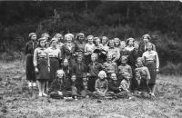 Scouts in 1938, Dagmar Weitznebauerova, 2.row from below, 2. from left