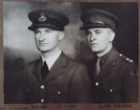 Mr. Pekarek with his brother Zdeněk, England, 1944
