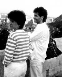 Budapešť Robert se sestrou Erikou 1985