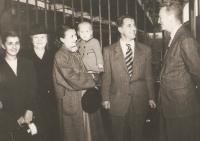 The Krajina family after the arrival in Vancouver 1949 welcomed by prof. Wort, the colleague of prof. Krajina.