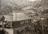Votruba chalet, the High Tatras, Slovakia, about 1930s, the place where Jaroslav Drábek met Vladimír Krajina