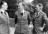 K.H. Frank (right) with R.Heydrich and H. Bohm, about 1941