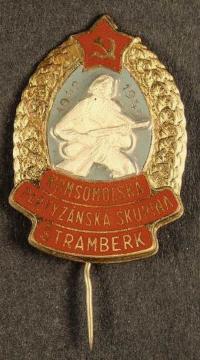 A badge of the guerrilla group in Štramberk