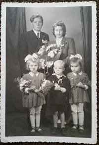 Musilová Hermina - wedding photo, in the middle the son