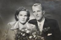 Wedding Photos Ludmilla and Franz Sedoníka 1951