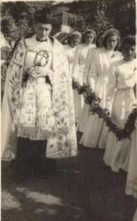 1947 - the first holy mass