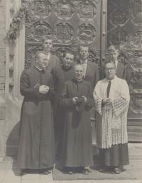 1970 - ministry in the basilica of Sts Peter and Paul in Brno 